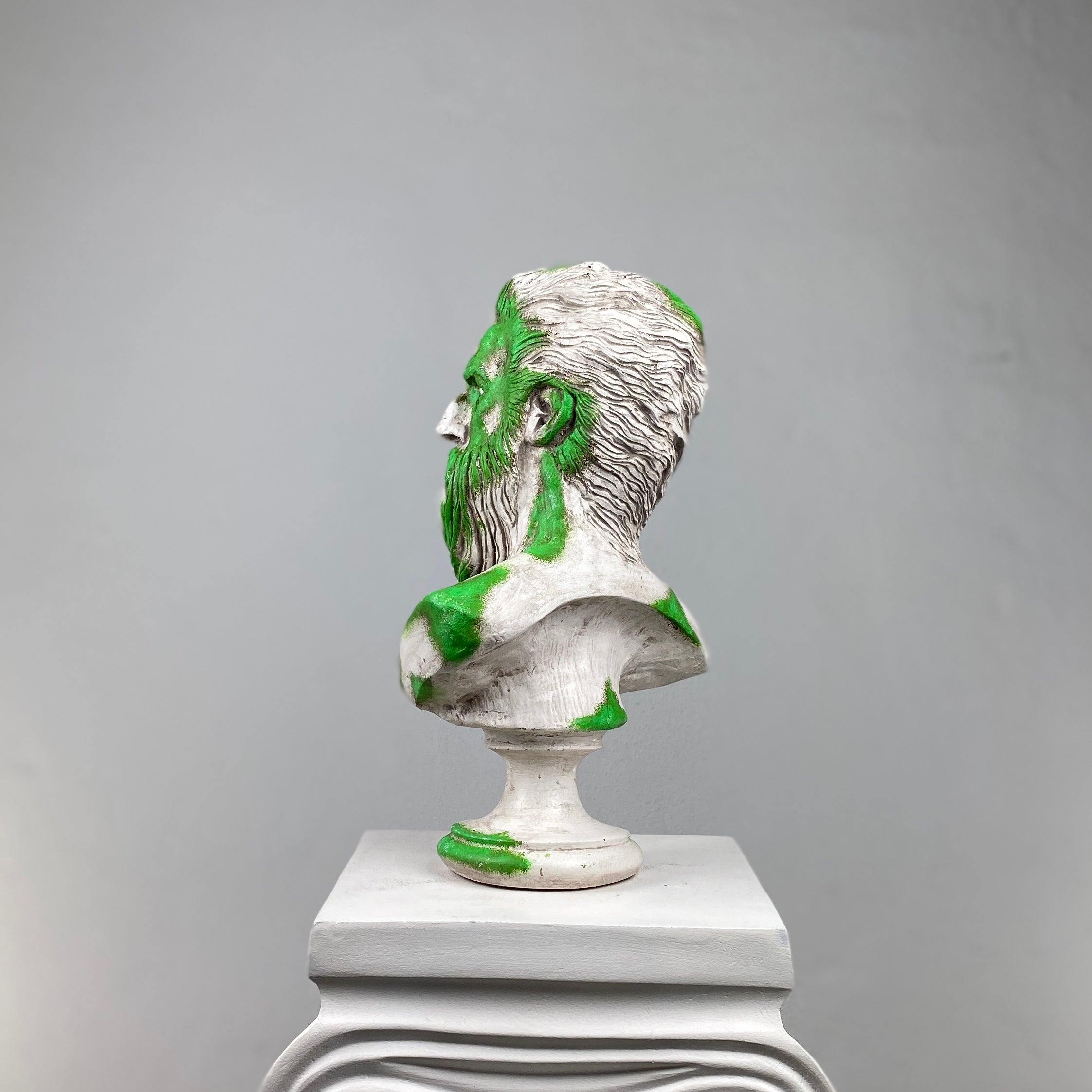 Poseidon 'Mossy' Pop Art Sculpture Set, Modern Home Decors - wboxgo.com