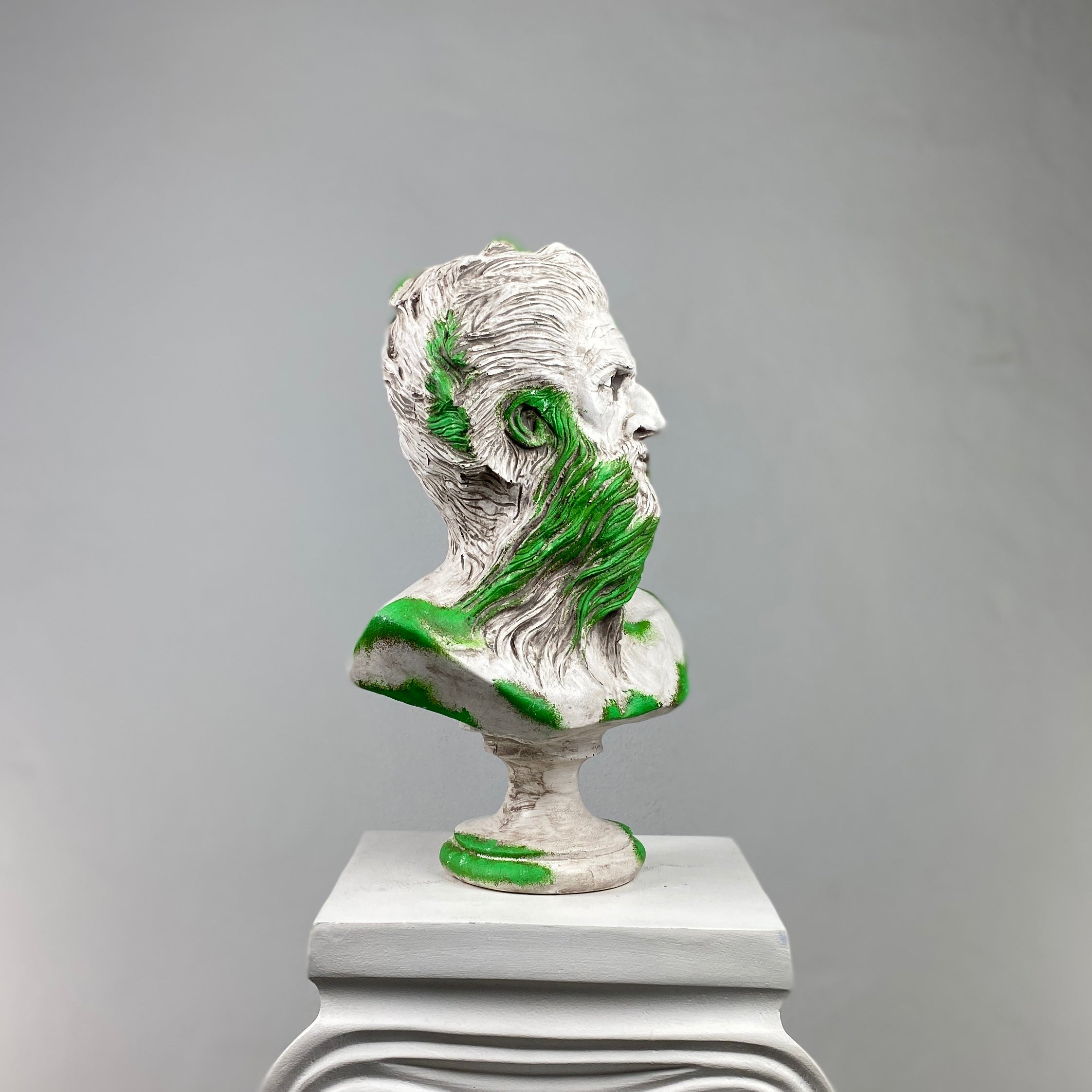 Poseidon 'Mossy' Pop Art Sculpture Set, Modern Home Decors - wboxgo.com