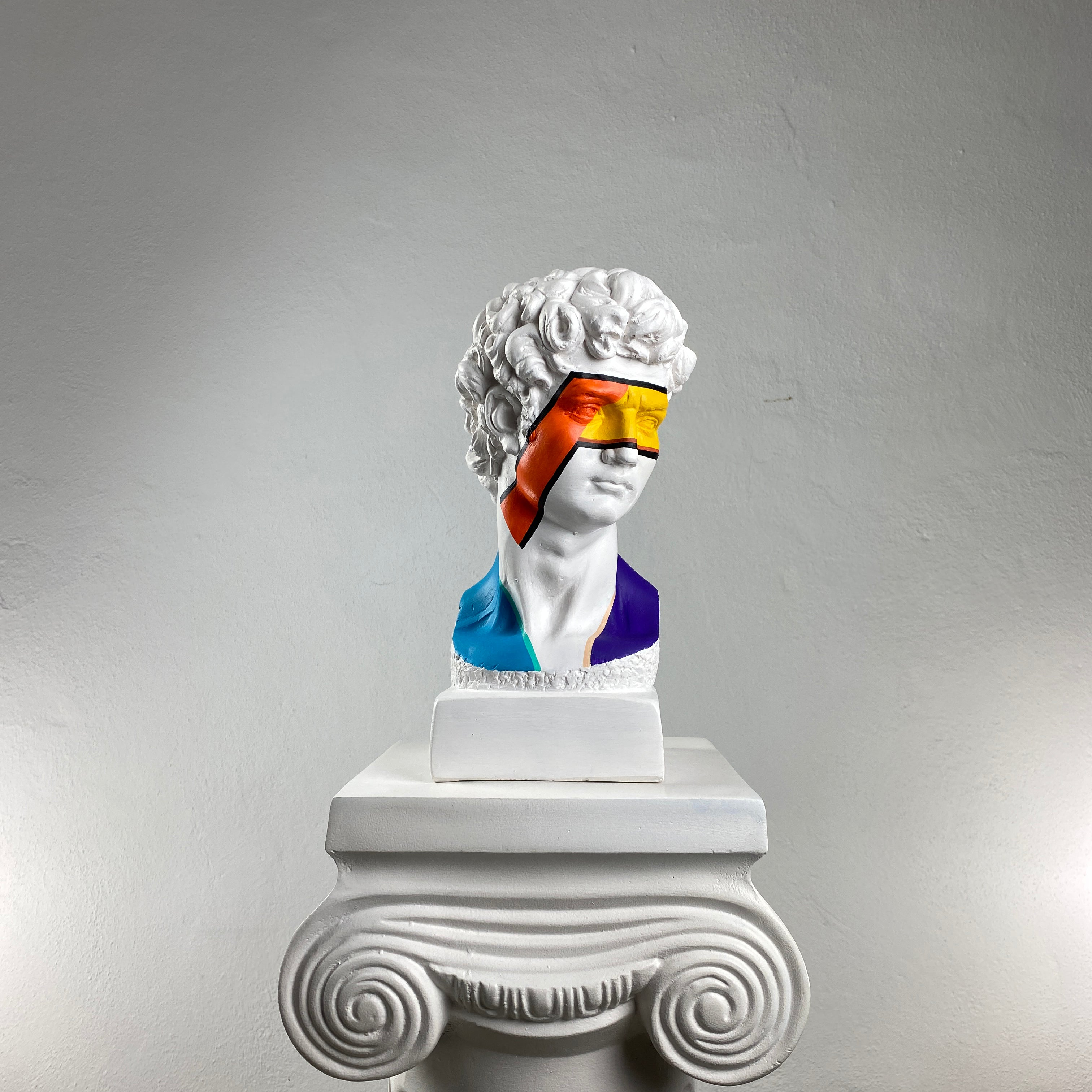 David 'Rock'n Roll' Pop Art Sculpture, Modern Home Decor - wboxgo.com