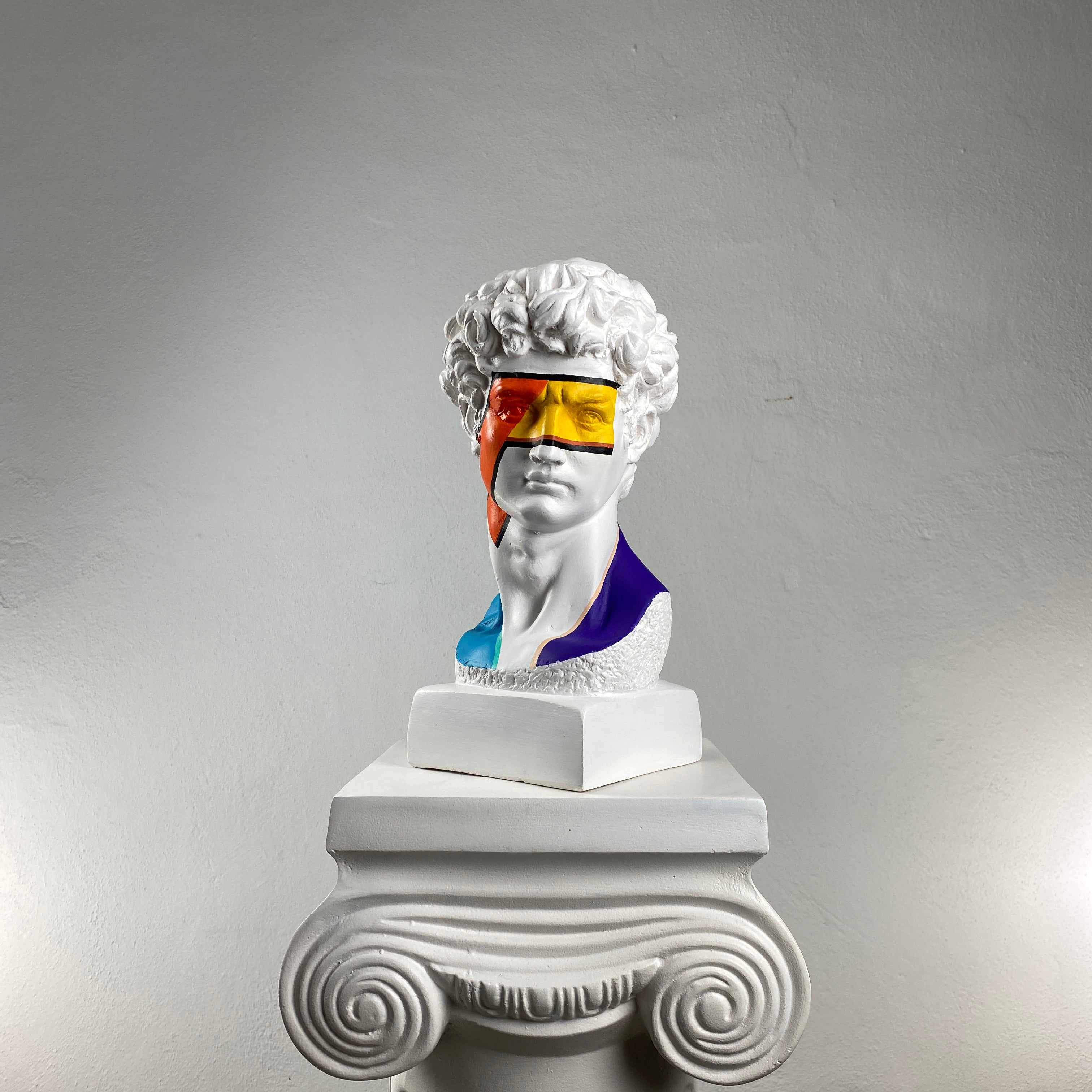 David 'Rock'n Roll' Pop Art Sculpture, Modern Home Decor - wboxgo.com