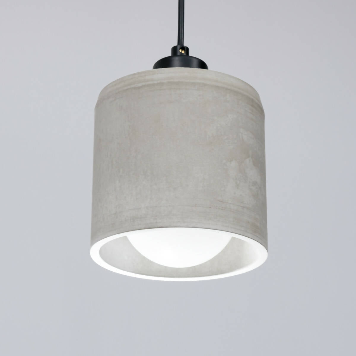 Raw Concrete Cylinder Pendant Lamp, Stone Chandelier, Designer Cylinder Hanging Lights, Scandinavian Design, Concrete Accessories