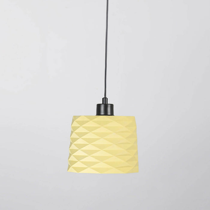 Pop Art Pendant Light, Yellow Pendant Lamp, Kitchen Isle Pendant, Stone Chandelier, Hanging Pendant Lighting