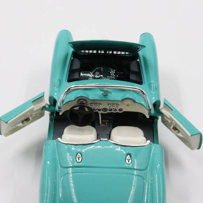 Chevrolet Corvette|Scale 1/24 Blue Diecast Car|Vintage Model Convertible Car for Collectors|Classic Metal Collection Car|Fathers Day Gift