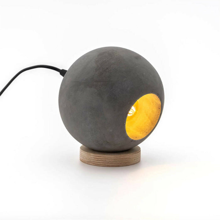 Concrete Globe Table Lamp, Designer Table Lamp, Bedside Lamp, Scandinavian Design, Concrete