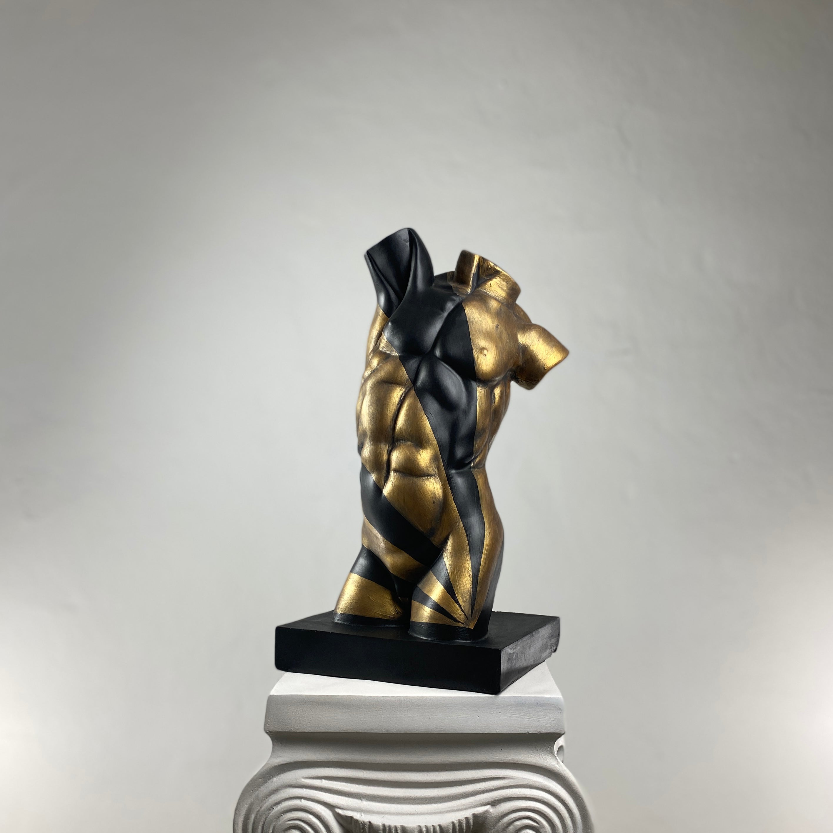 Torso 'Gold Rise' Pop Art Sculpture, Modern Home Decor - wboxgo.com