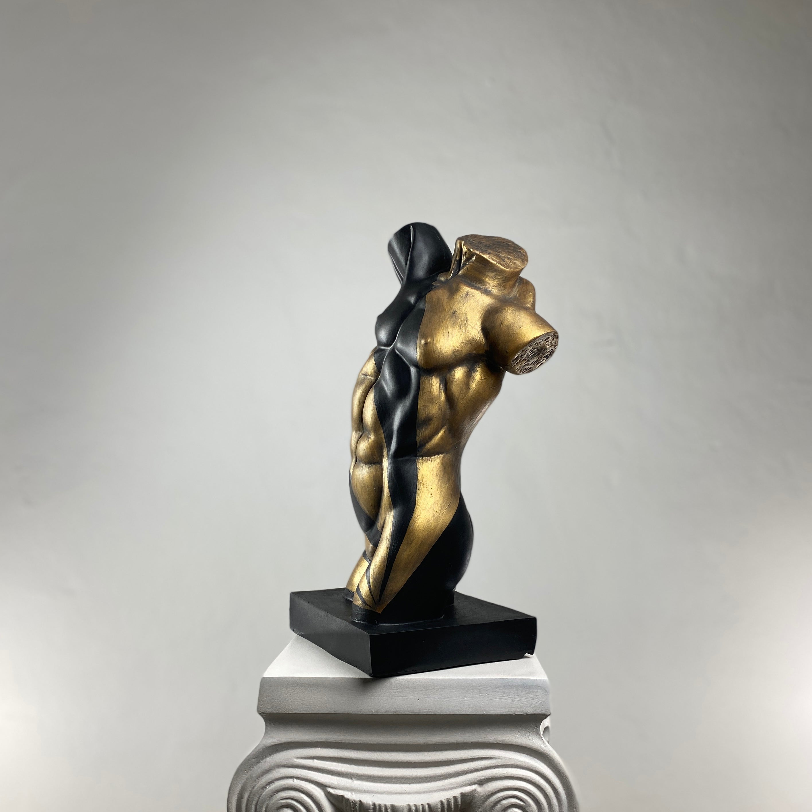 Torso 'Gold Rise' Pop Art Sculpture, Modern Home Decor - wboxgo.com