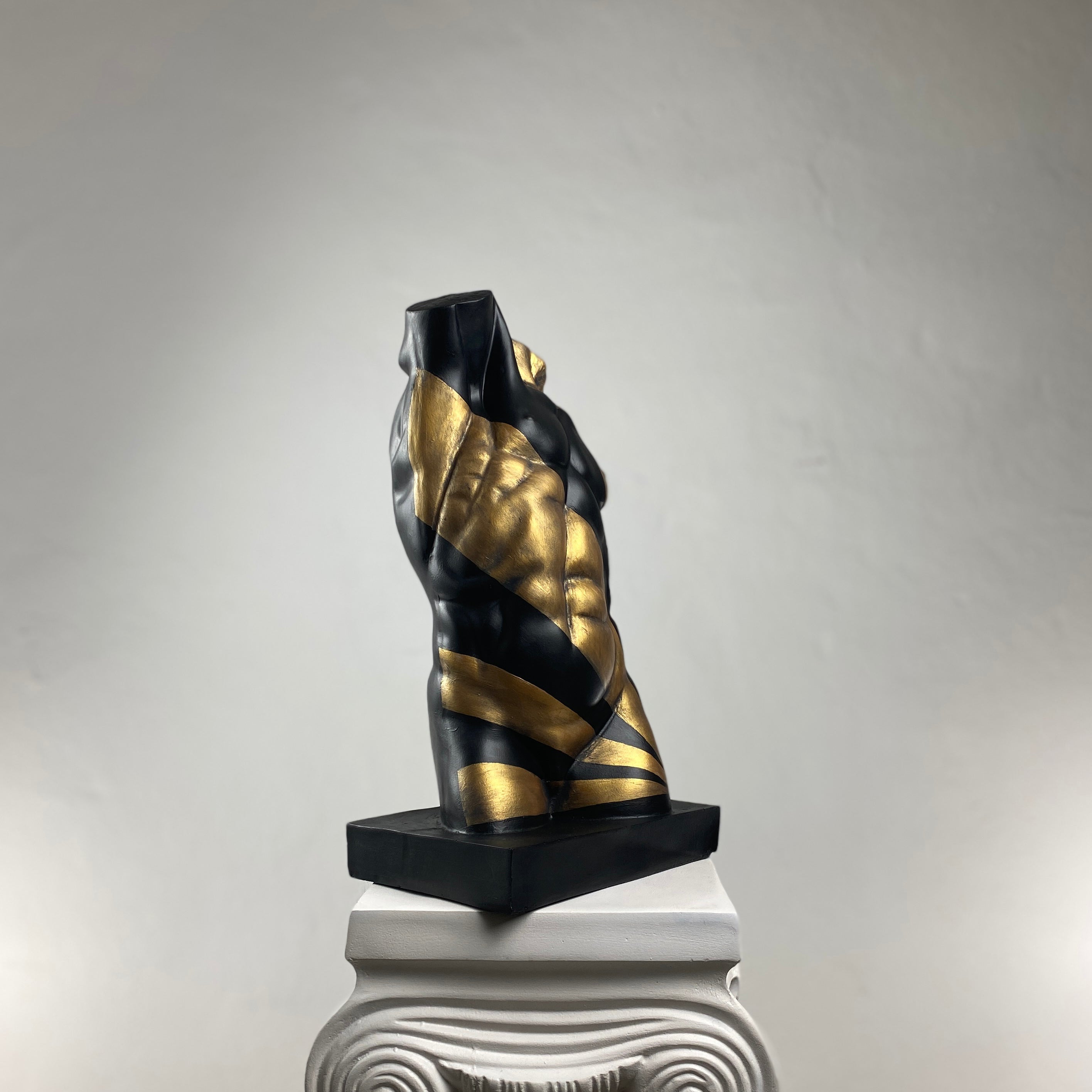 Torso 'Gold Rise' Pop Art Sculpture, Modern Home Decor - wboxgo.com