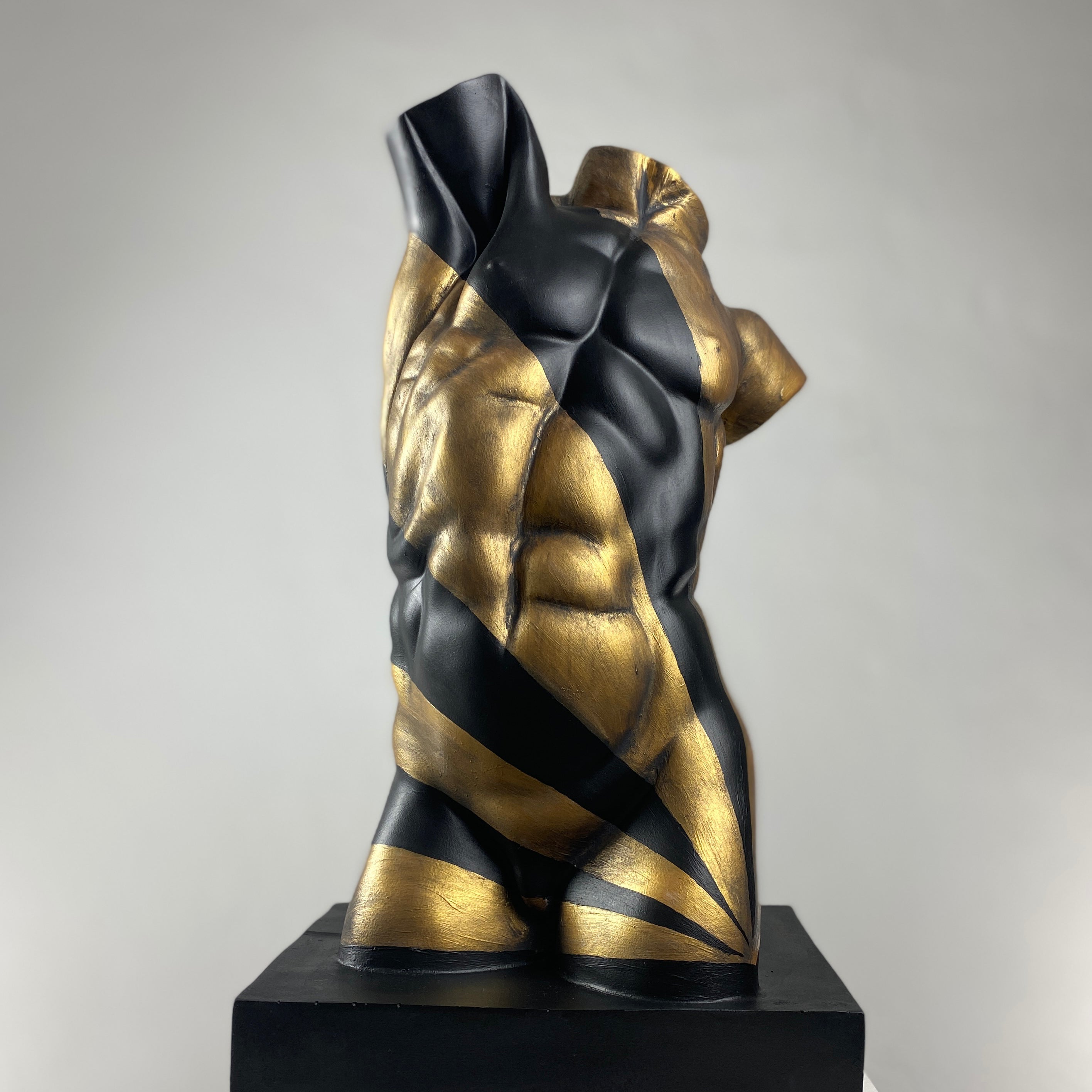 Torso 'Gold Rise' Pop Art Sculpture, Modern Home Decor - wboxgo.com