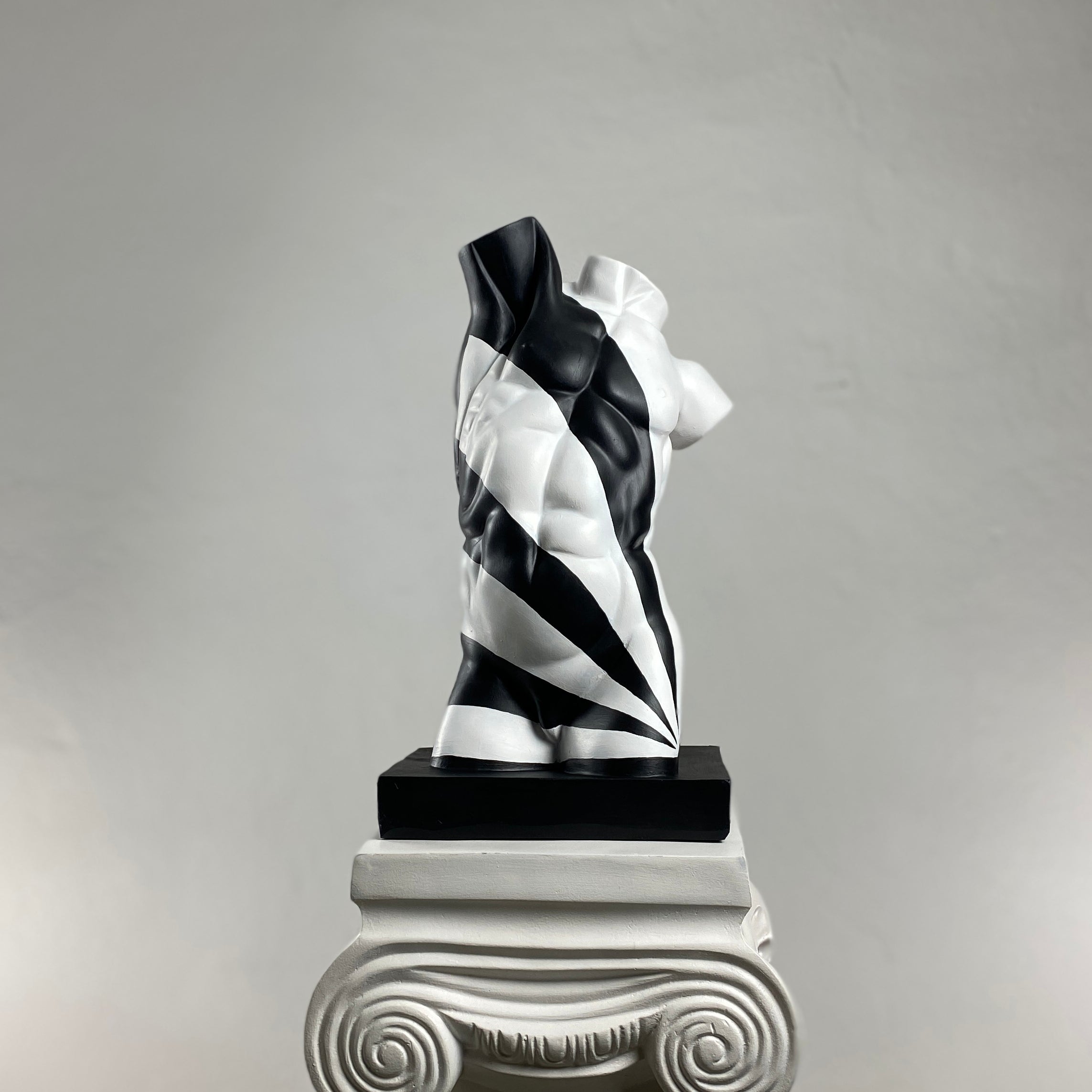 Torso 'White Rise' Pop Art Sculpture, Modern Home Decor - wboxgo.com