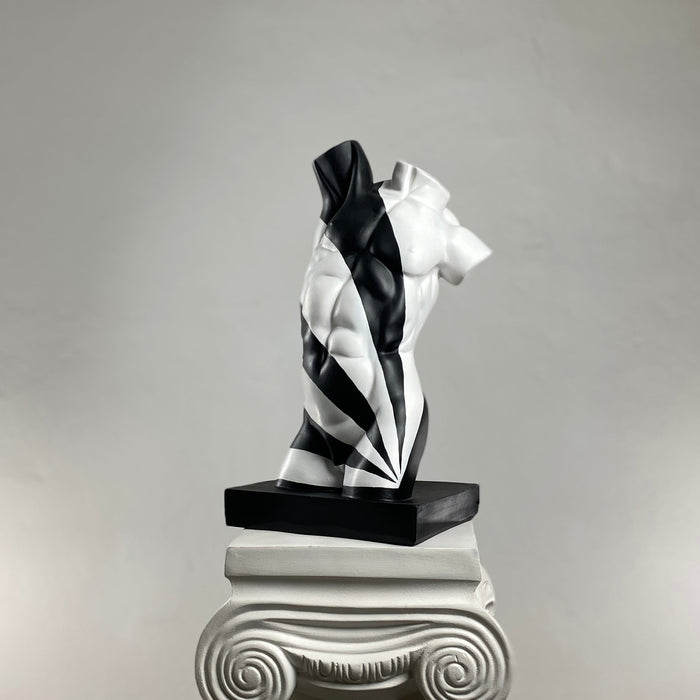 Torso 'White Rise' Pop Art Sculpture, Modern Home Decor - wboxgo.com