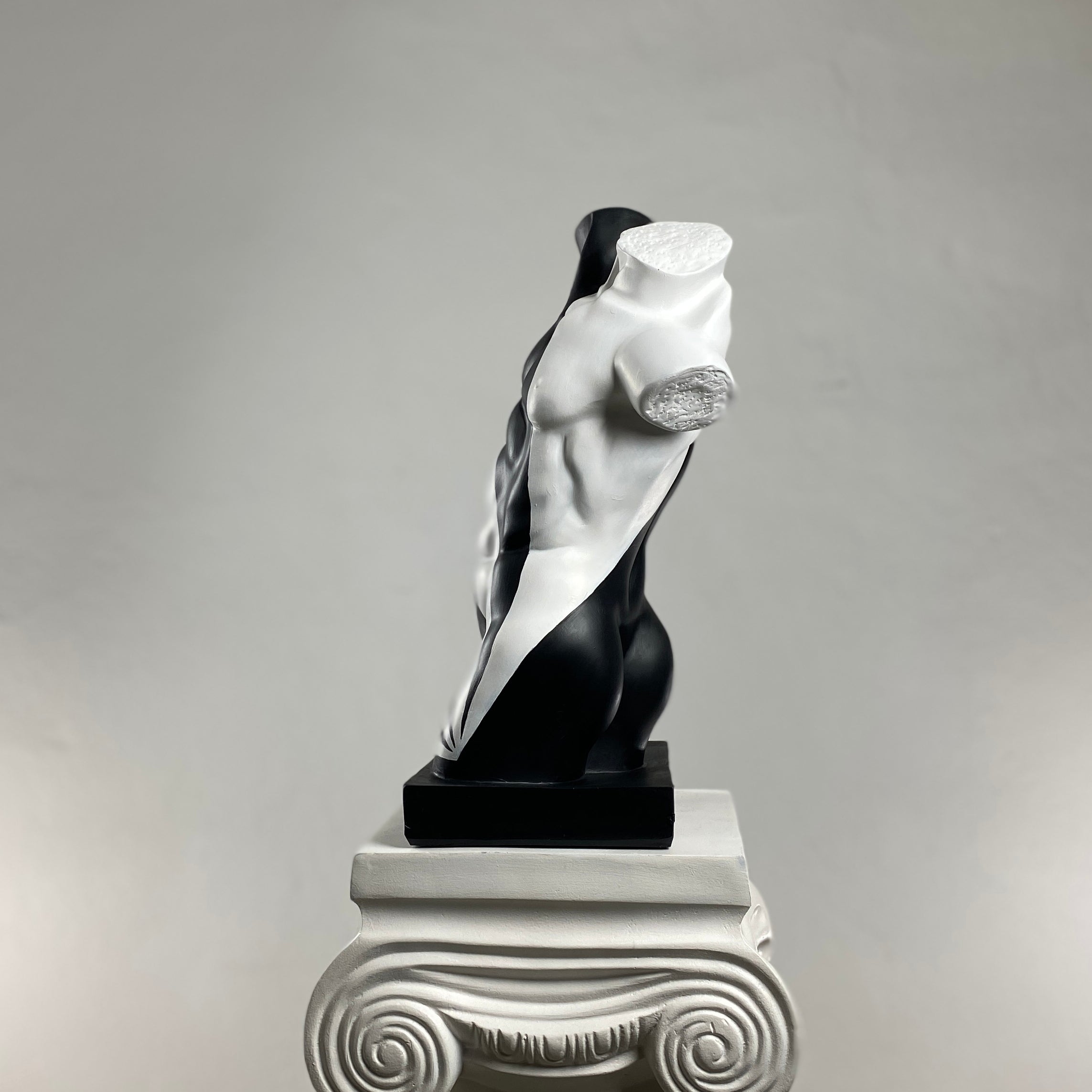 Torso 'White Rise' Pop Art Sculpture, Modern Home Decor - wboxgo.com