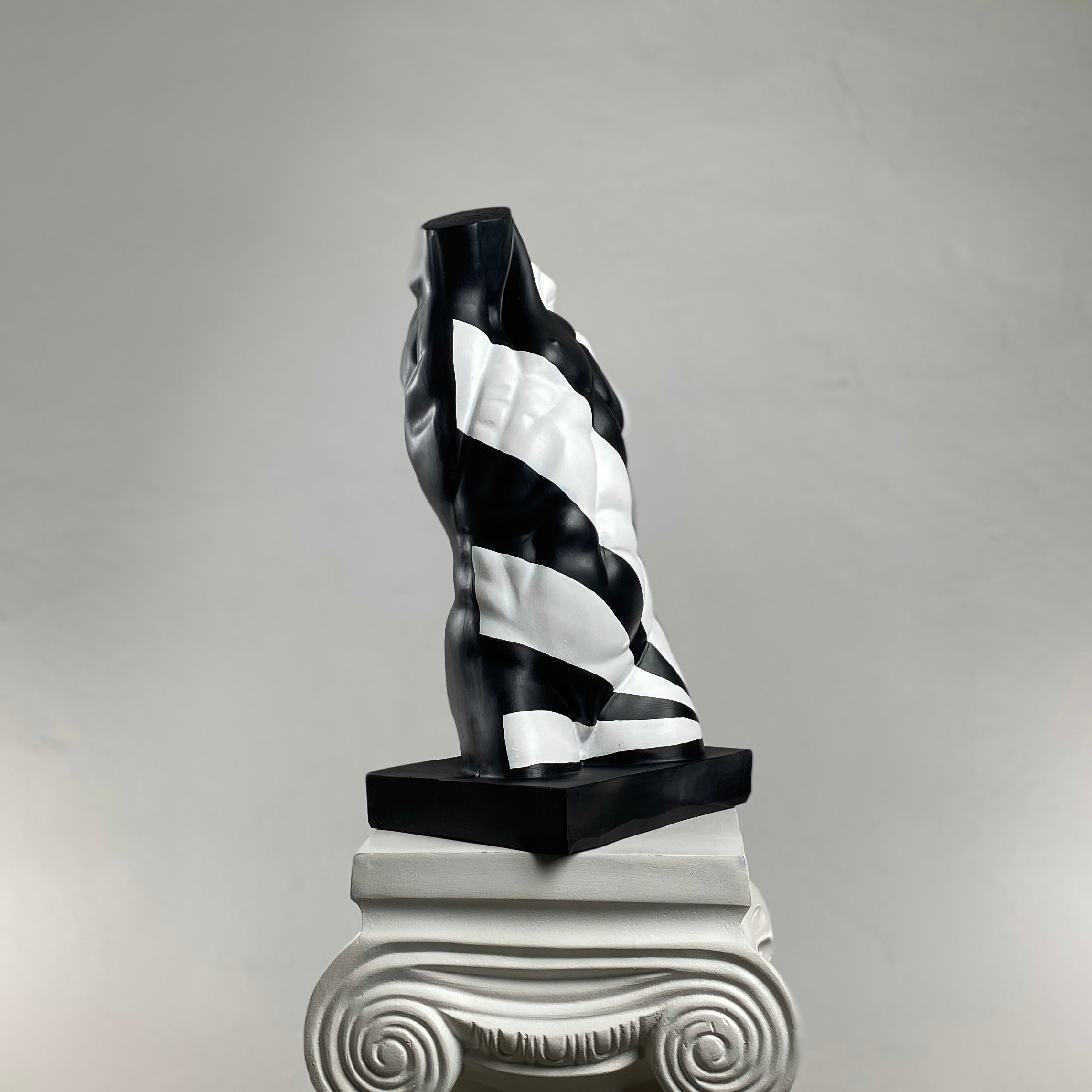 Torso 'White Rise' Pop Art Sculpture, Modern Home Decor - wboxgo.com