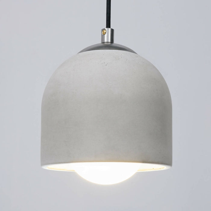 Raw Concrete and Metal Pendant Lamp, Stone Chandelier, Designer Hanging Lights, Scandinavian Design, Concrete Accessories