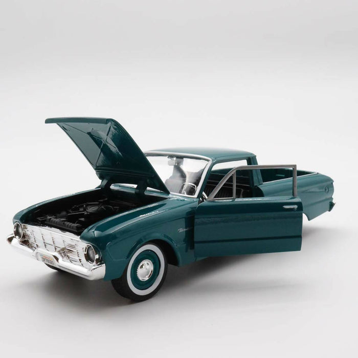 1960 Ford Ranchero|Scale 1/24 Green Diecast Car|Vintage Pickup Model Car for Collectors|Classic Metal Collection Car|Birthday Gift for Dad