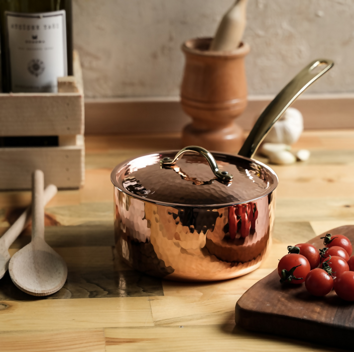 Handmade Copper Casserole - Timeless Elegance for Gourmet Delights
