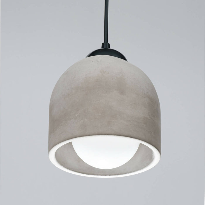 Brown Concrete Pendant Lamp, Stone Chandelier, Designer Hanging Lights, Scandinavian Design, Concrete Accessories