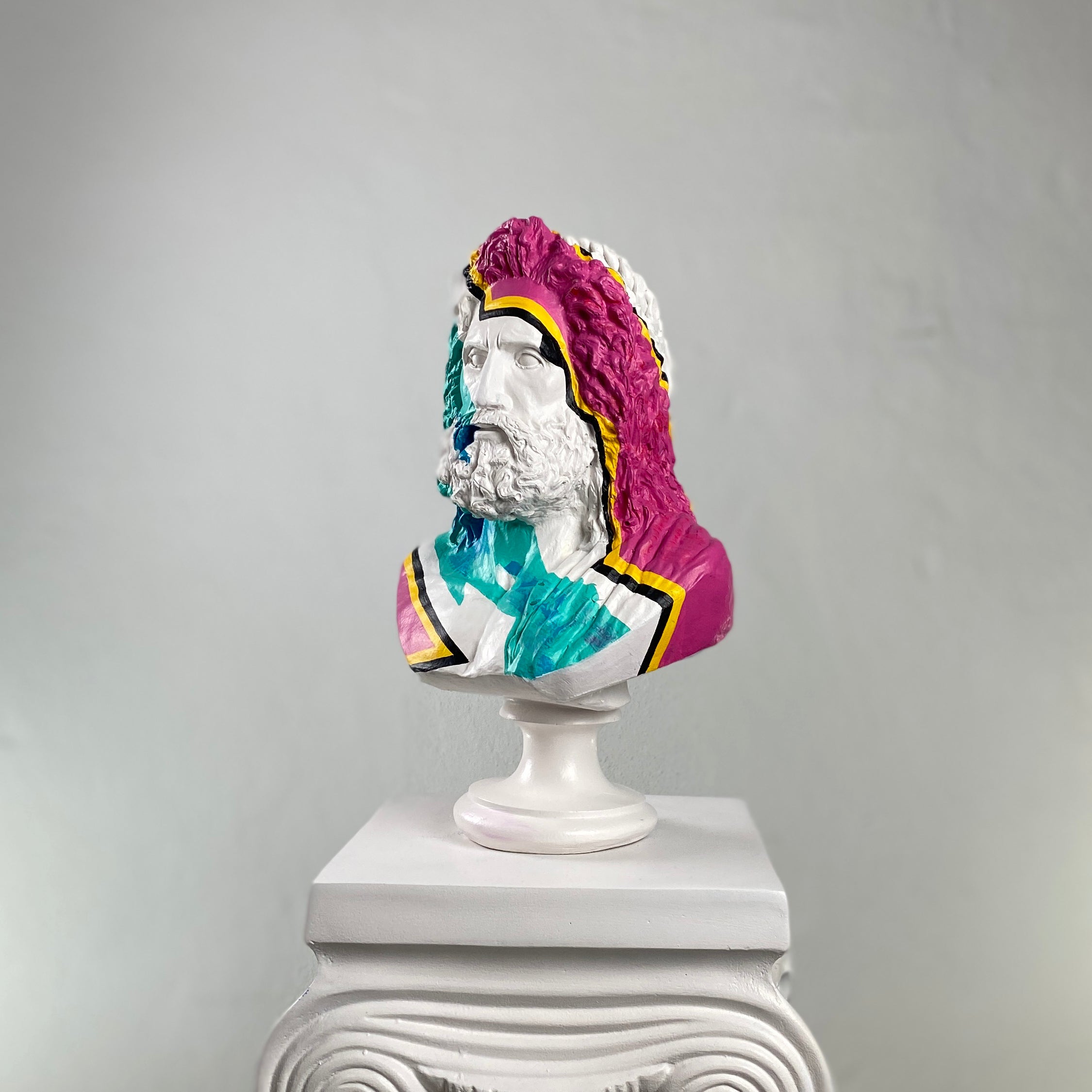 Zeus 'Rock'n Roll' Pop Art Sculpture, Modern Home Decor - wboxgo.com