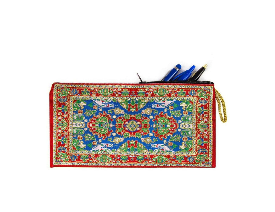Authentic Pencil Case|Ethnic Fabric Coin Purse|Zippered Cosmetic Bag|Sparkle Coin Purse|Boho Pencil Pouch|Turkish Kilim Purse|Gift For Mom