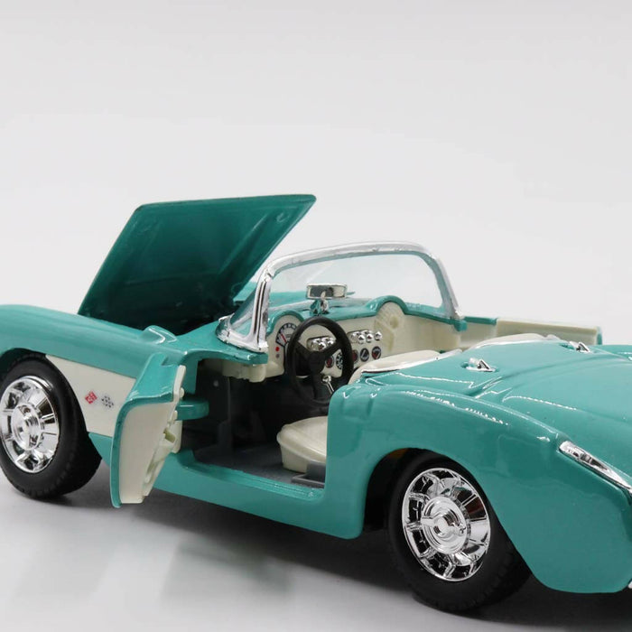 Chevrolet Corvette|Scale 1/24 Blue Diecast Car|Vintage Model Convertible Car for Collectors|Classic Metal Collection Car|Fathers Day Gift