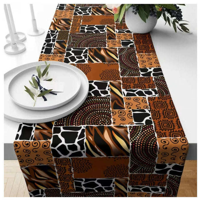 Rug Design Table Runner|Southwestern Table Runner|Aztec Home Decor|Turkish Kilim Table Decor|African Style Tablecloth|Ikat Table Runner