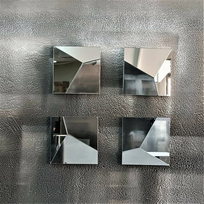 Smoked Color Decorative Mirror Art Low Poly Mirror Custom Design Mirror Geometric Wall Mirror Wall Decor Unique Mirror Hanging Mirror