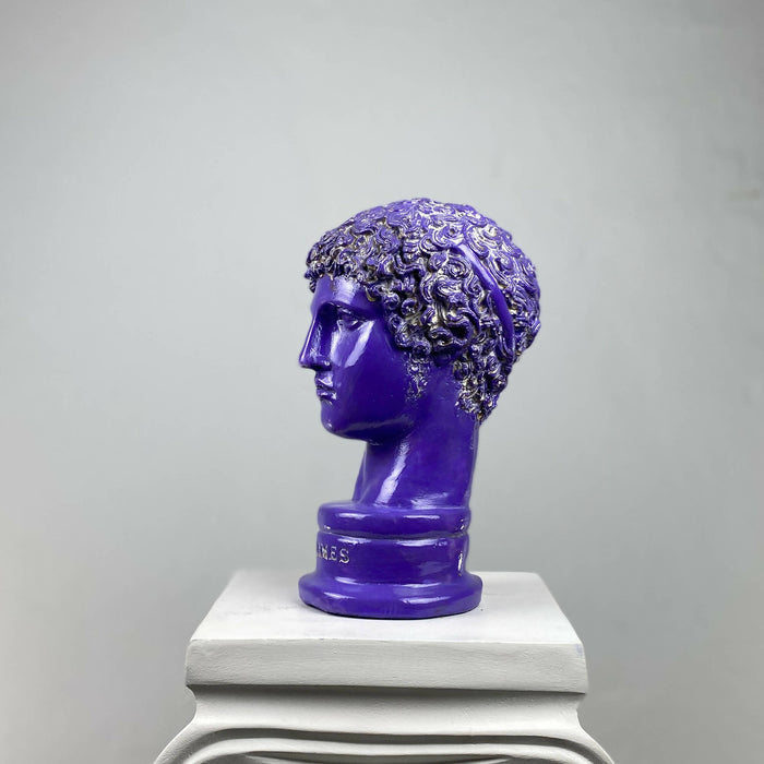 Hermes 'Purple Pearl' Pop Art Sculpture, Modern Home Decor - wboxgo.com