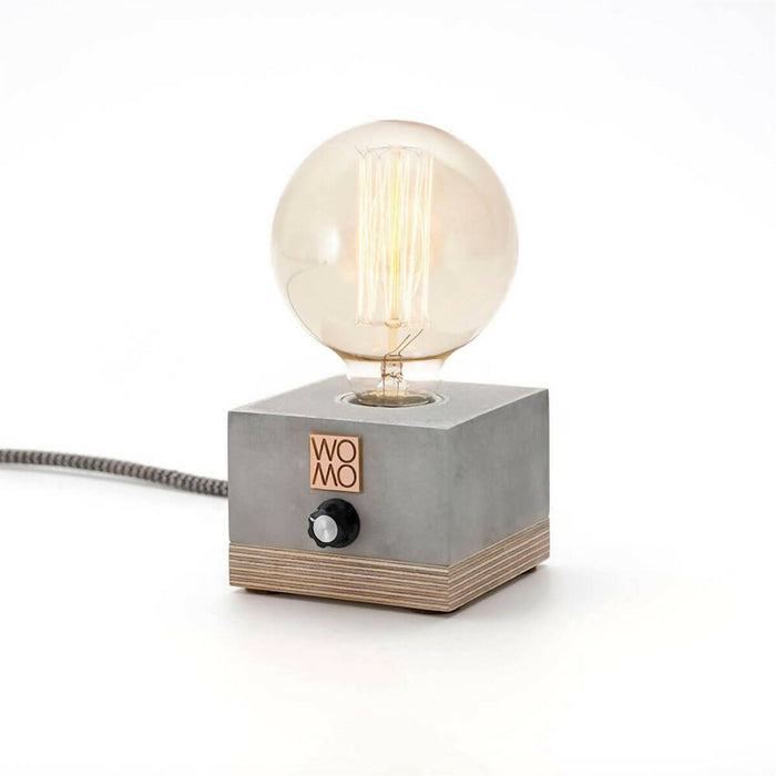 Dimmable Raw Concrete Table Lamp, Designer Table Lamp, Dimmer Bedside Lamp, Scandinavian Design, Concrete Accessories