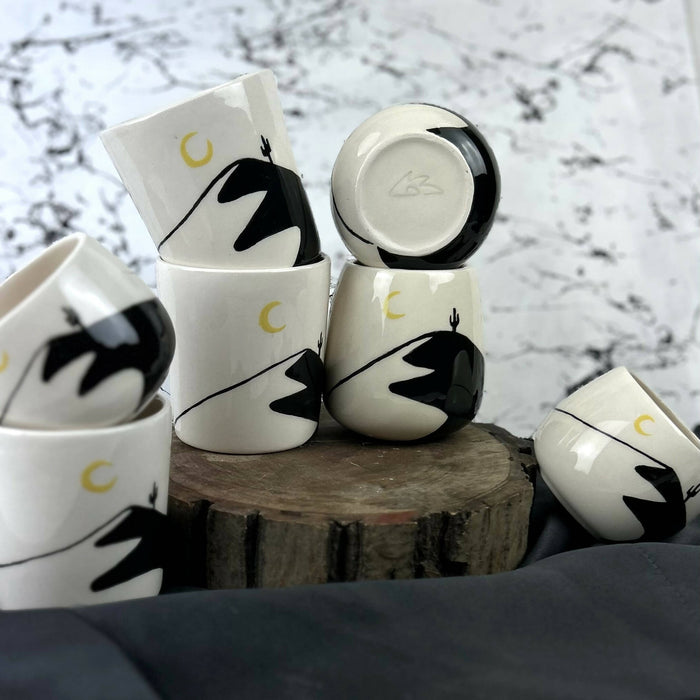 "Desert" Large Ceramic Mug, Design Ceramic Kitchenware