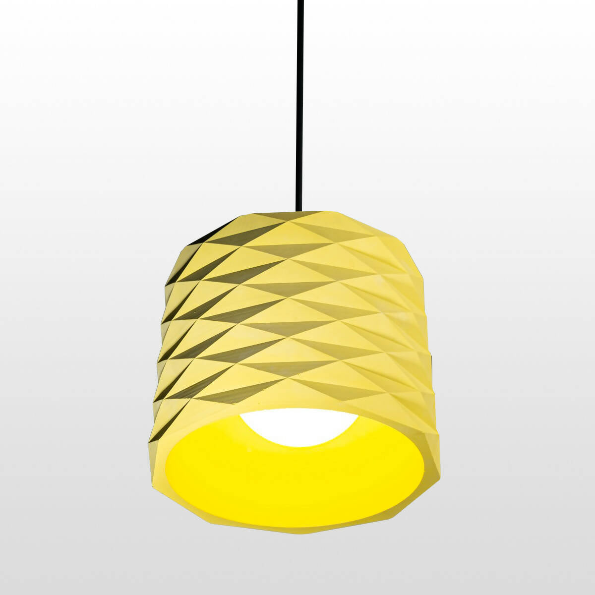 Pop Art Pendant Light, Yellow Pendant Lamp, Kitchen Isle Pendant, Stone Chandelier, Hanging Pendant Lighting