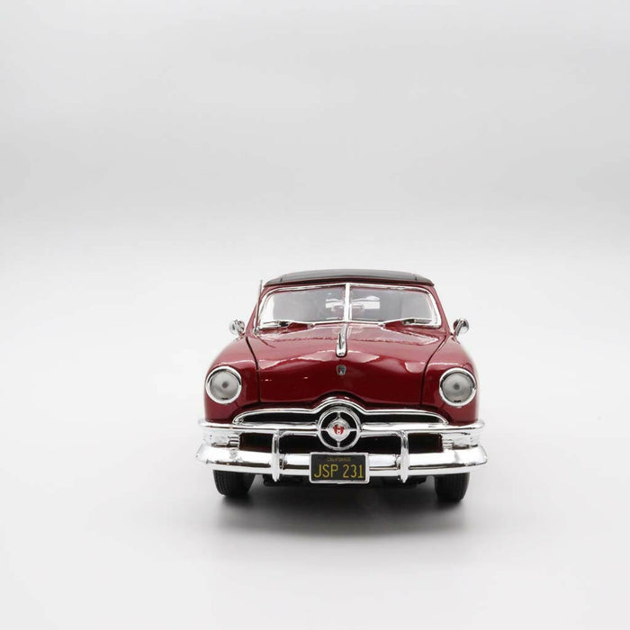 1950 Ford Model Car|Scale 1/18 Red Diecast Car|Vintage Model Car for Collectors|Classic Metal Collection Car and Toy|Birthday Gift for Dad