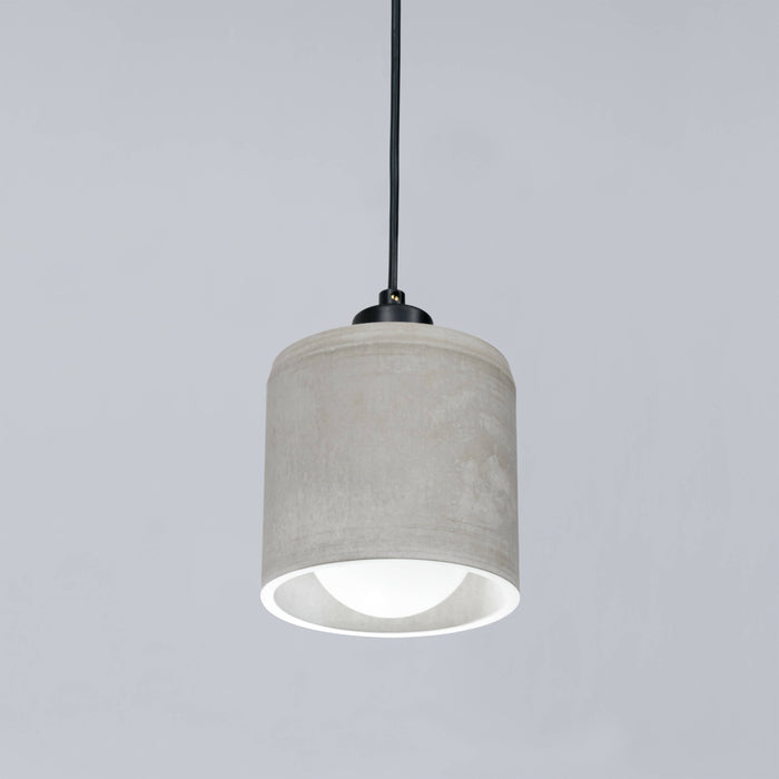 Raw Concrete Cylinder Pendant Lamp, Stone Chandelier, Designer Cylinder Hanging Lights, Scandinavian Design, Concrete Accessories