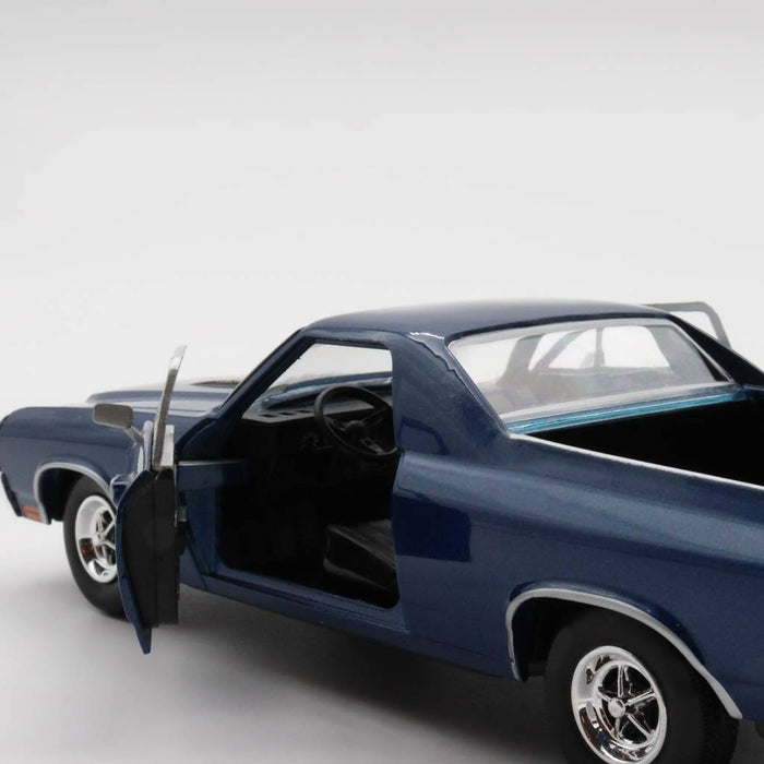 1970 Chevy El Camino SS 396|Scale 1/24 Blue Diecast Car|Pickup Model Car|Vintage Model Car for Collectors|Classic Metal Car for Father