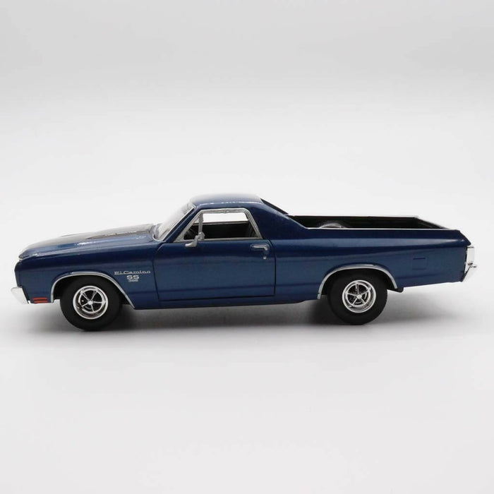1970 Chevy El Camino SS 396|Scale 1/24 Blue Diecast Car|Pickup Model Car|Vintage Model Car for Collectors|Classic Metal Car for Father