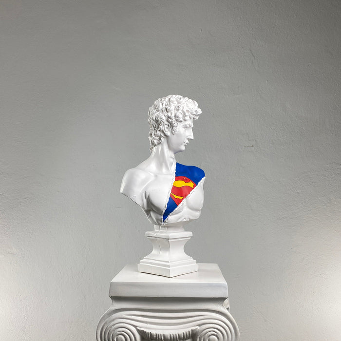 David 'Superman' Pop Art Sculpture, Modern Home Decor, Large Sculpture - wboxgo.com