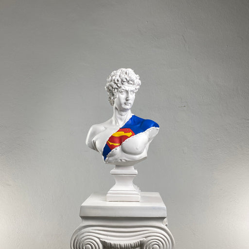 David 'Superman' Pop Art Sculpture, Modern Home Decor, Large Sculpture - wboxgo.com