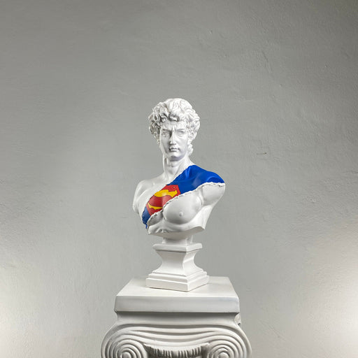 David 'Superman' Pop Art Sculpture, Modern Home Decor, Large Sculpture - wboxgo.com