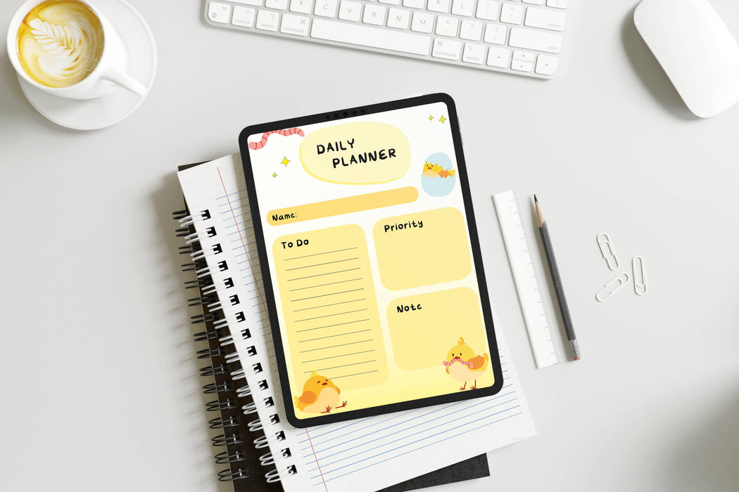 Daily Planner|Goodnotes, iPad|Digital Daily Planner|Printable Daily Planner