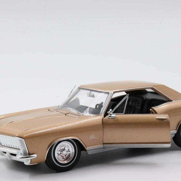 1966 Buick Riviera Gran Sport Diecast Car|Scale 1/24 Classic Car Collection|Old Model Car|Vintage Gold Metal Car|Gift for Dad|Toy for Boys
